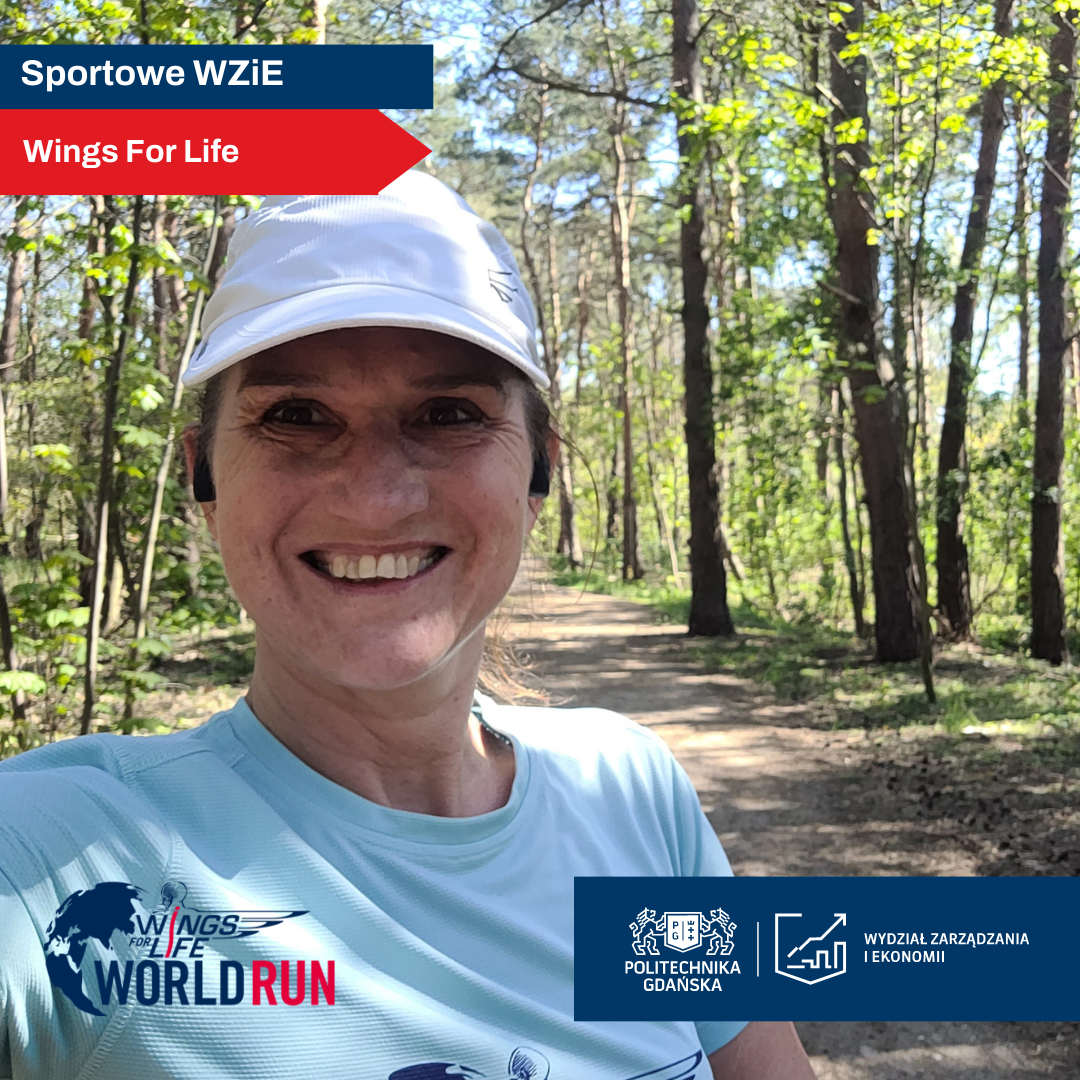 Dr inż. Marzena Grzesiak, prof. uczelni w biegu Wings For Life